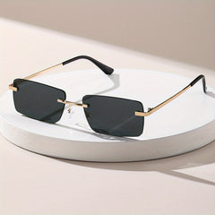 Metal Rimless Men's Sunglasses Casual