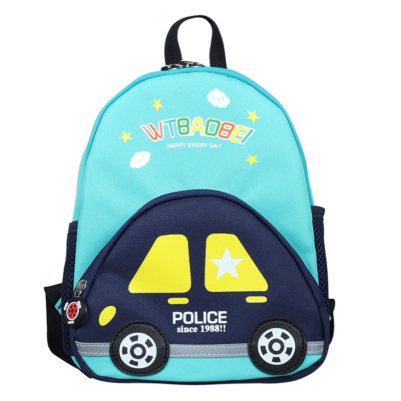 Car Pattern Kids Backpack for Kindergarten Boys and Girls
