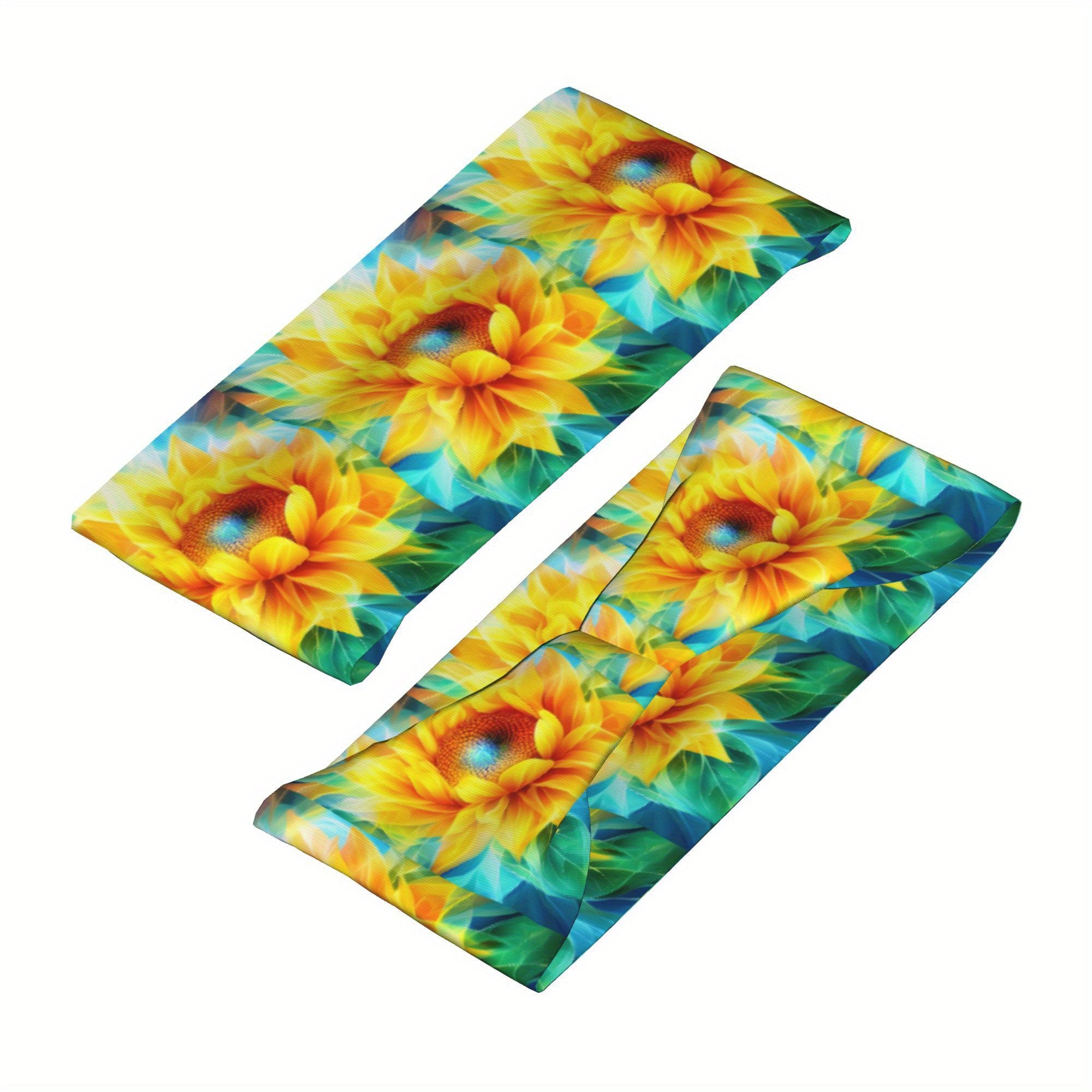 Sunflower Unisex Sports Headband Sweat Wicking Stretchy & Breathable Polyester