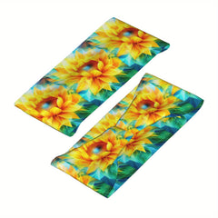 Sunflower Unisex Sports Headband Sweat Wicking Stretchy & Breathable Polyester