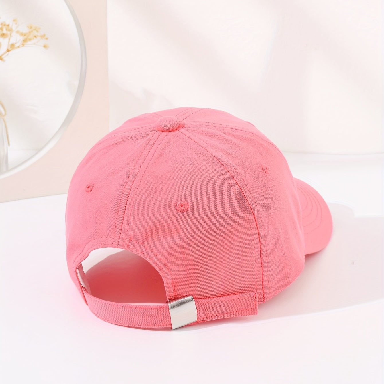 Solid Baseball Cap Embroidery Cotton Dad Hat Adjustable Sun Hat