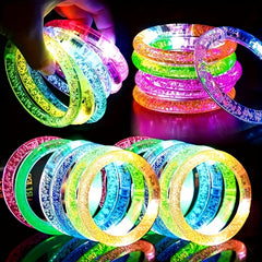 Colorful Acrylic Luminous Bracelets, Ideal for Parties & Concerts