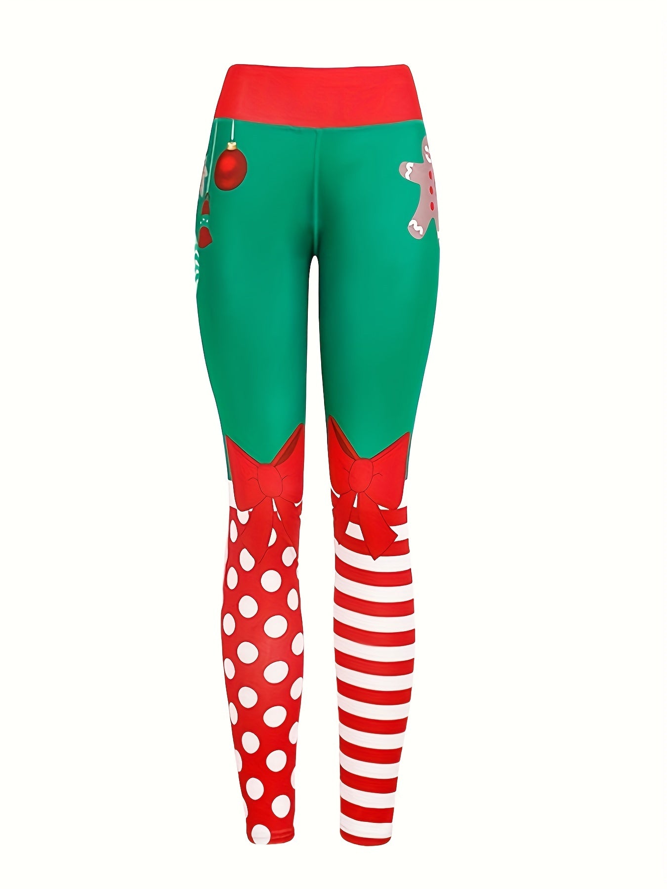 Christmas Print Fitness Yoga Pants Running Workout Sports Leggings