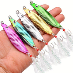 Metal VIB Leech Spinners Spoon Lures for Big Fish