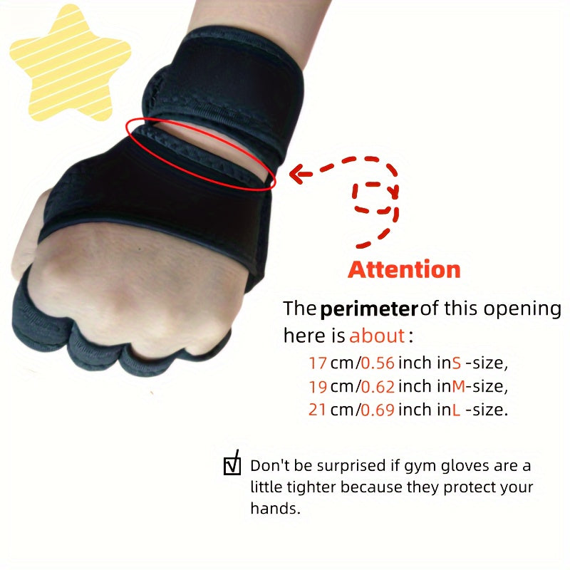 Palm & Wrist Protection Gloves For Weightlifting
