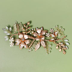 Bridal Rhinestones Flower Hair Clips Wedding Hair Accessories