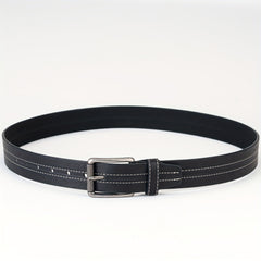 Men's Pin Buckle Belt PU Leather Waist Strap