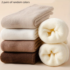 Teenager's Thermal Crew Socks Plus Velvet Warm Comfort Unisex Socks
