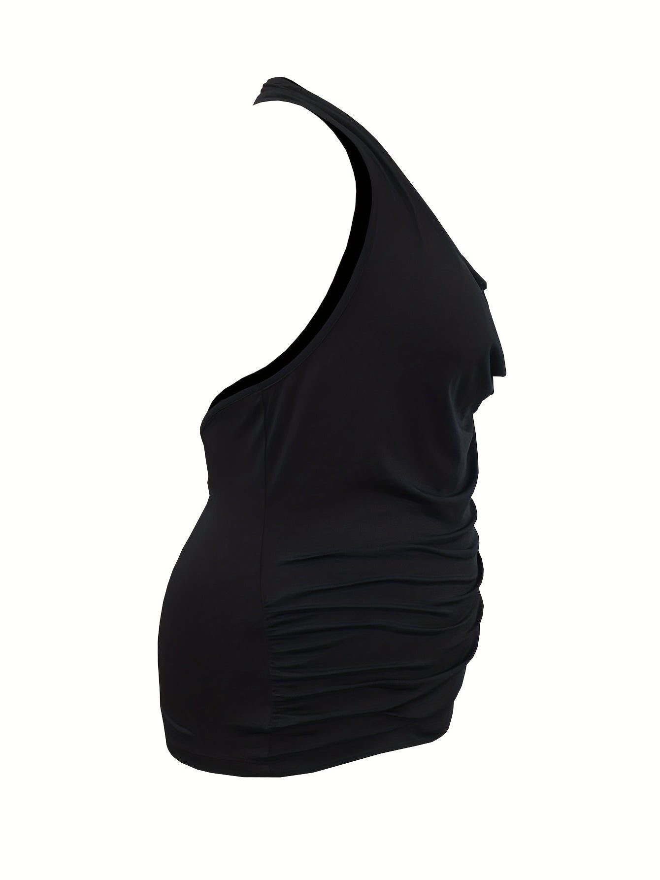 Cowl Halter Neck Plus Size Tank Top