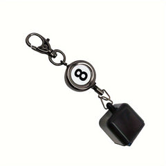 Pool Chalk Holder Billiard Chalk Pocket Cue Bag Clip Retractable Key Ring
