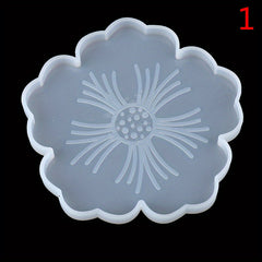 6pcs Silicone Sakura Tea Tray Coaster Mold for DIY Epoxy Resin Molds