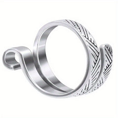 Adjustable Crochet Tension Ring Open Yarn Guide Finger Clip
