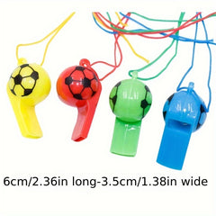 1pc 4 10pcs Football Whistle Plastic Smiley Whistle Referee Whistle