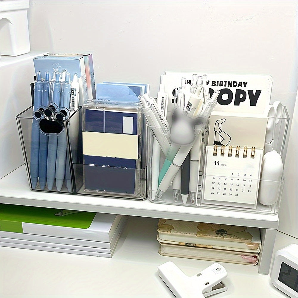 Acrylic Desktop Storage Box Office Stationery Book Organizing