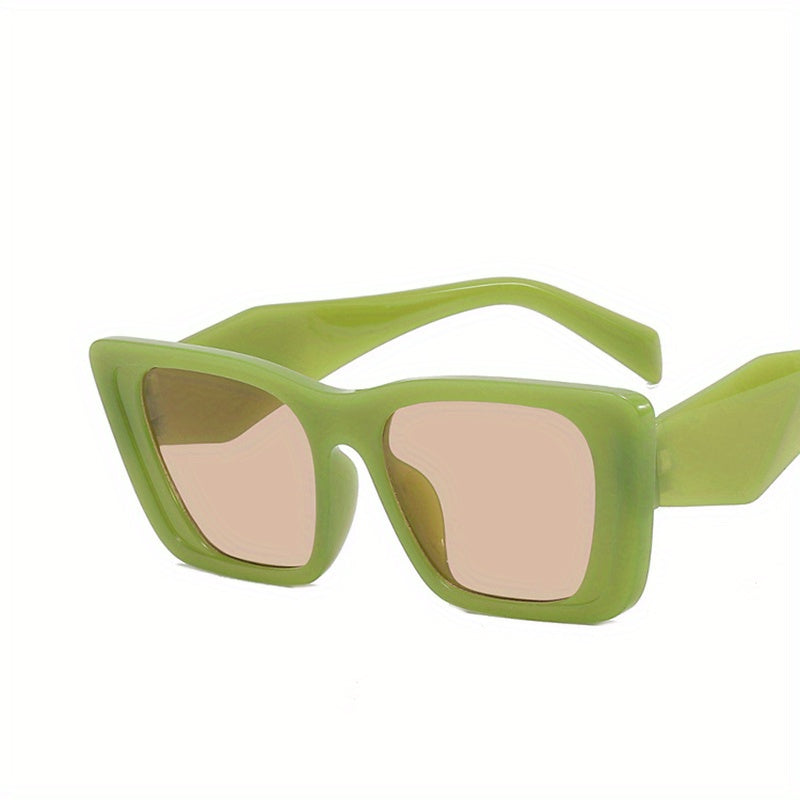 Y2K Square Sunglasses Jelly Anti Glare UV400