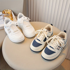 Boy's Skate Shoes Comfy Non Slip Casual Lace Up Sneakers For Kids