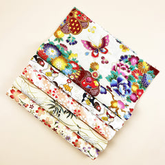 5pcs Light Beige Cotton Fabric Set for DIY Clothing Projects