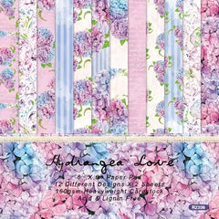 6" Single Sided Pattern Paper for DIY Album Scrapbook - LOVE Theme