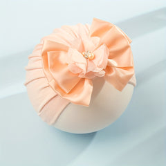 Baby Turban Headwrap Soft Bow Knotted Hat for Newborn