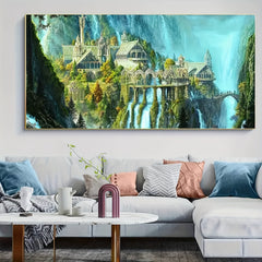 5D Diamond Art Painting Castle Full Rhinestones Kit