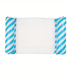 Foldable Inflatable Lounge Chair with Striped Net Float