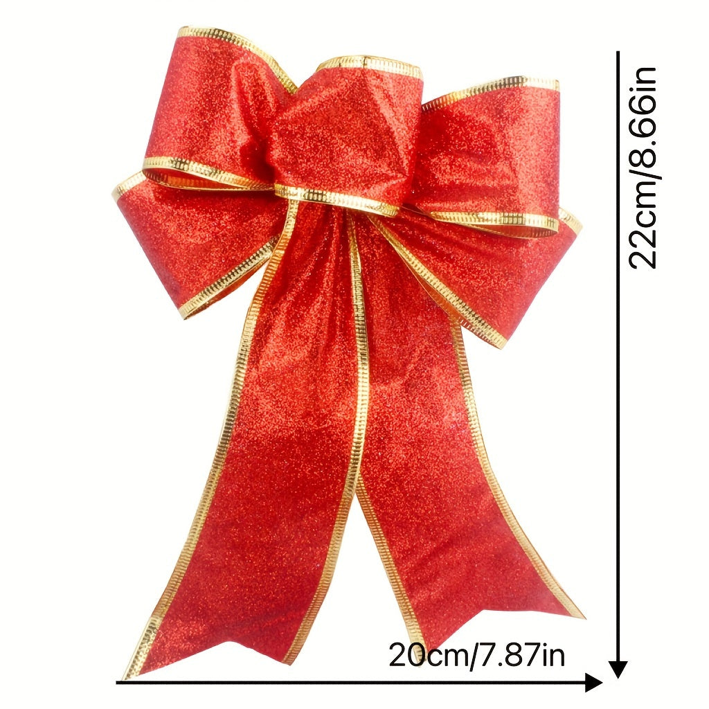 2pcs Christmas Bow Hanging Ornament Tree Decoration DIY