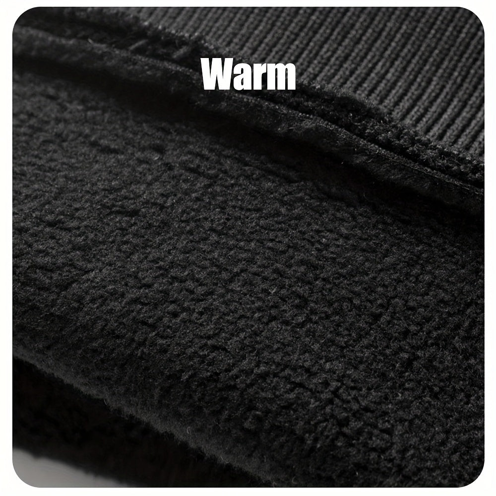 Men's Waterproof Cycling Gloves Fleece Lining Touch Screen Skiing Running