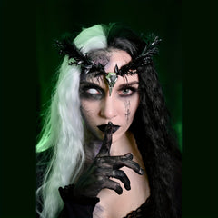 Floral Feather Fairy Crown with Charms - Halloween Costume