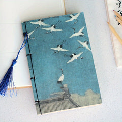 Chinese Calligraphy Notebook with Ancient Paintings