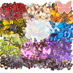 400pcs Holographic Butterfly Sticker Glitter Waterproof PET Scrapbook