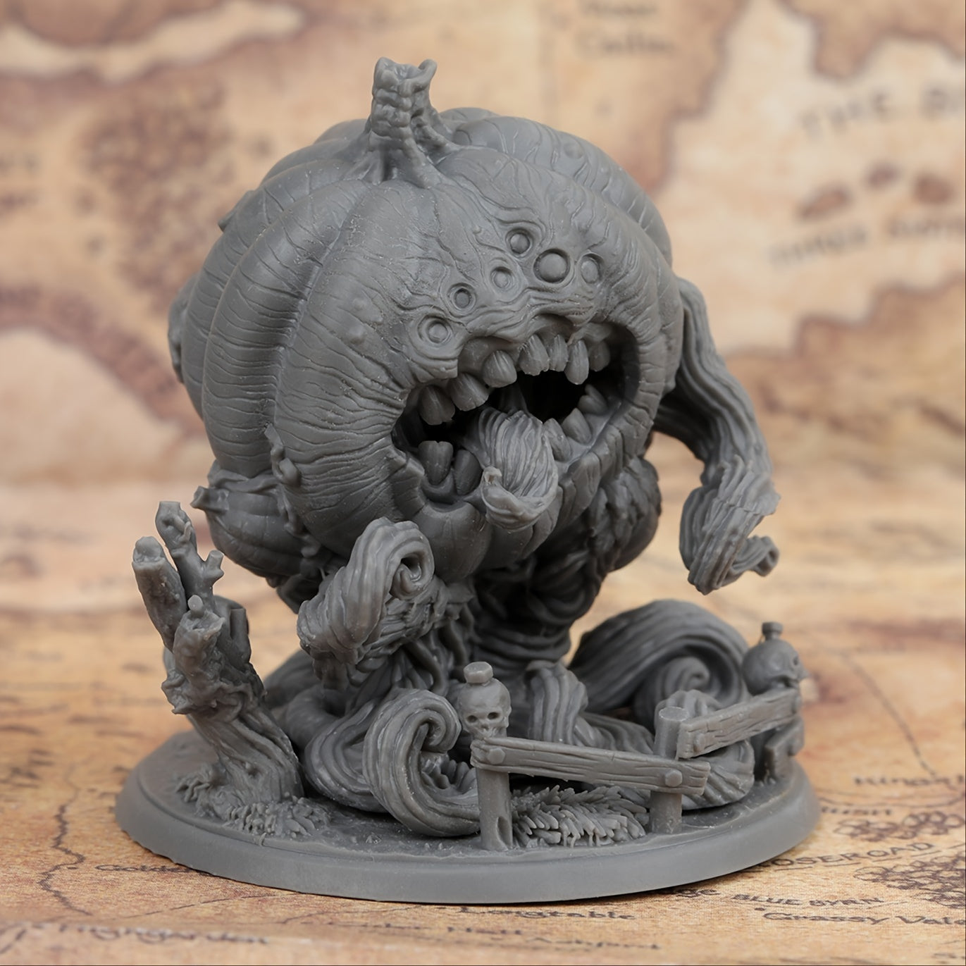 Giant Pumpkin Monster Miniatures Resin for RPG Games