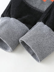 Boy's Letters Print Jogging Pants & Denim Jeans