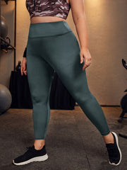 Sports Leggings - High Rise Ruched Skinny Fitness Leggings