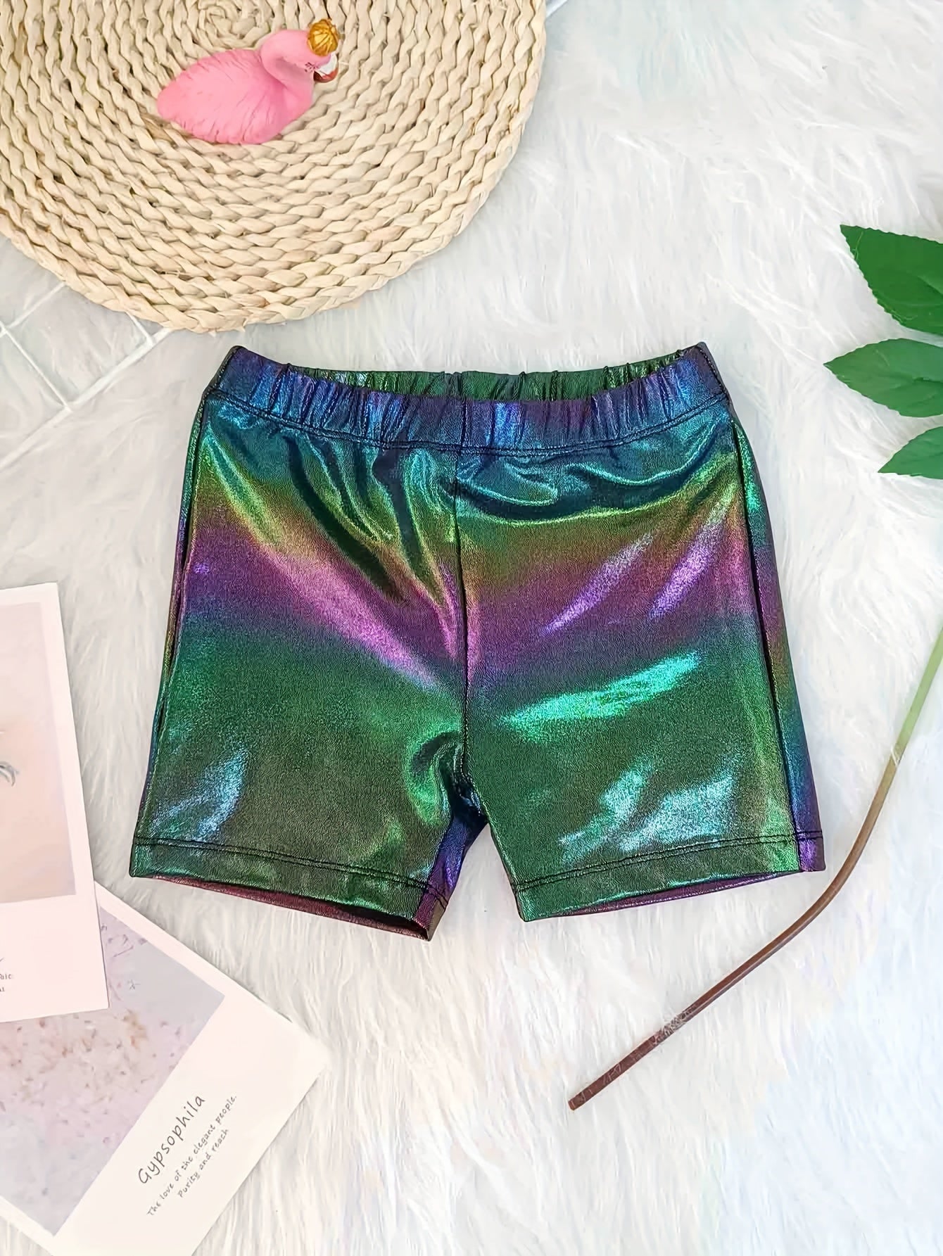 Girls Gradient Shorts Yoga Pants Dance Sports Gift