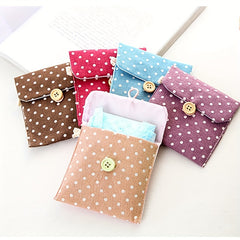 Tampon Storage Bag Portable Sanitary Napkin Pad Bag Household Storage Organizer