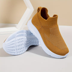Breathable Woven Sneakers For Boys Lightweight Slip On