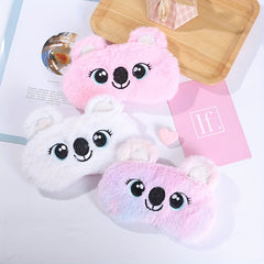 Soft Plush Koala Eye Mask for Travel Rest Nap