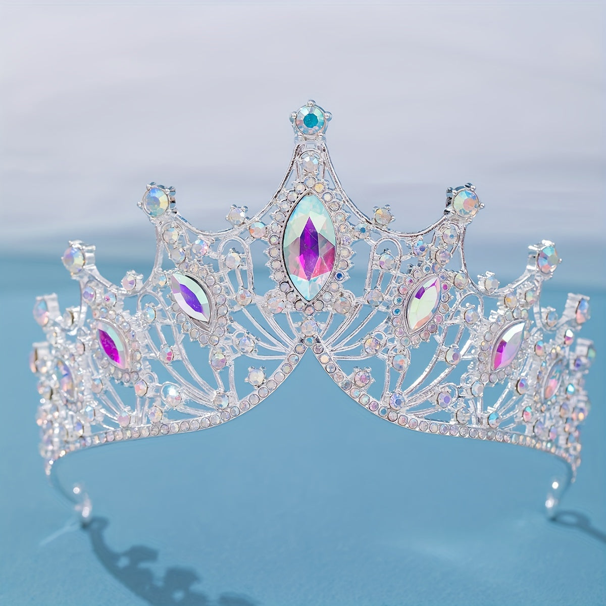 Crystal Rhinestone Bridal Tiara Crown Wedding Hair Accessory