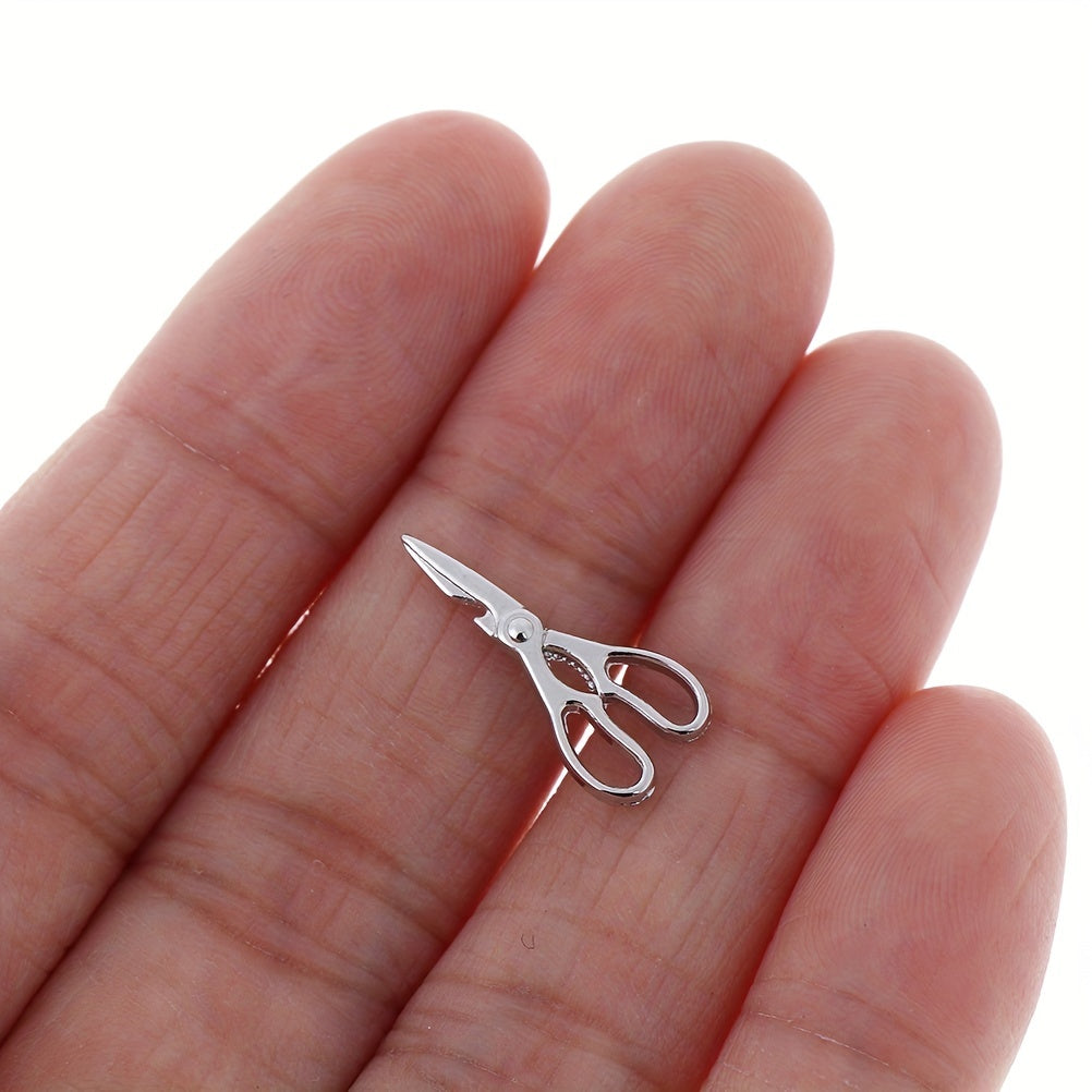 Mini Doll House Scene with Hair Cutting Scissors