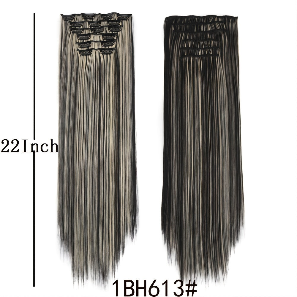 Long Clip In Hair Extensions Straight Wig Tape In Hair Extensions