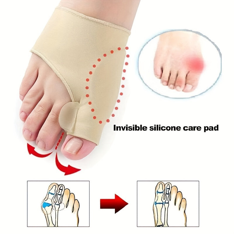 Skin Tone Silicone Split Toe Skin-friendly Foot Cover
