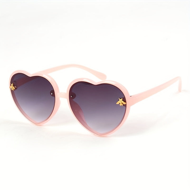 Girls Heart Shaped Sunglasses for UV Protection