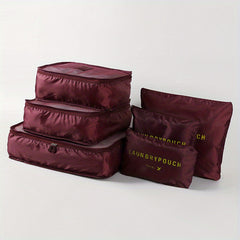 6pcs Set Travel Organizer Foldable Clothes Storage Bags