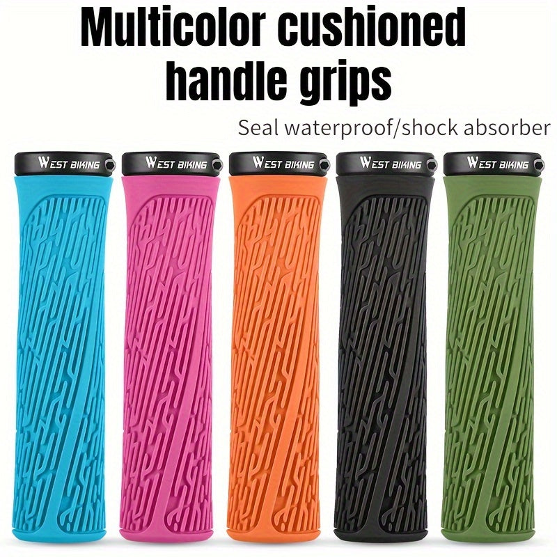 Silicone Bike Handlebar Grip Anti-skid Shock Absorption Cover