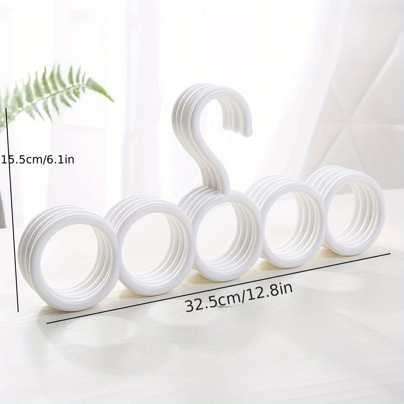 6pcs Scarf Rack Organizer Hanger Space Saving Wardrobe Hanger