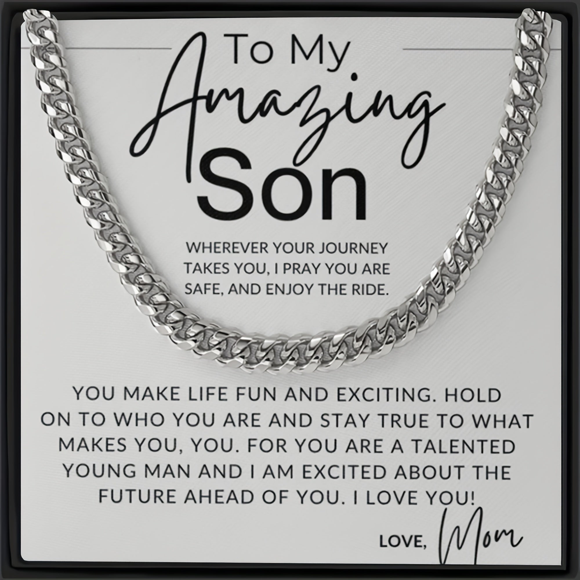 Cuban Chain Pendant Necklace Minimalist Cuba Necklaces Gift Boys