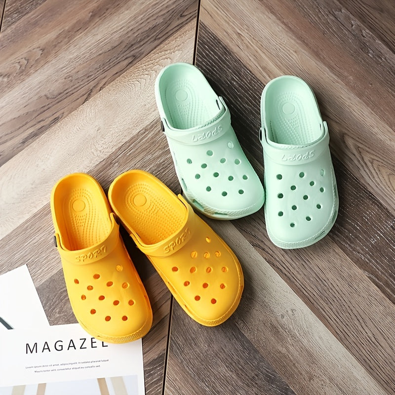 Women's Hollow Out Closed Toe Clogs