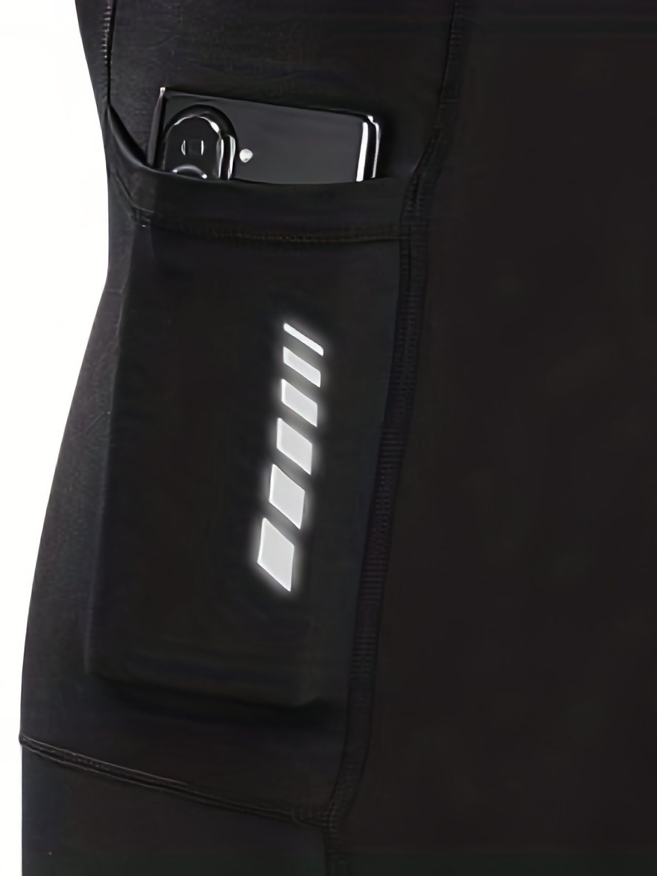 Men's Fleece Lined Cycling Bib Tights With Pockets