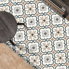 9pcs Morocco Tile Peel And Stick 20x20 Printed Waterproof V