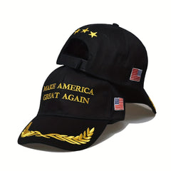 American Flag Embroidery Baseball Cap Adjustable Sunscreen Dad Hat